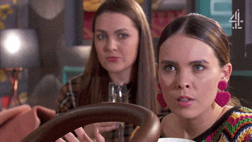 Sisters Listening In GIF by Hollyoaks