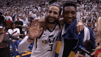 best friends hugs GIF by Utah Jazz