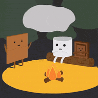 Camping Scary Stories GIF by evite