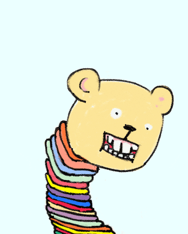 Animation Grin And Bear It GIF by Kimmy Ramone