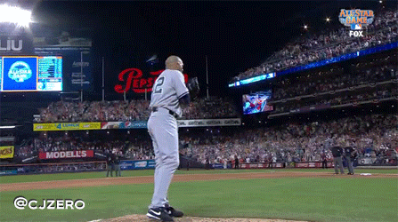 Animation: game, report, bleacher, field, takes, huge, enter, sandman, all star game, rivera, ovation, mariano
