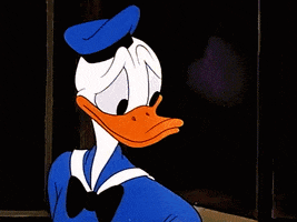 donald duck do not want GIF