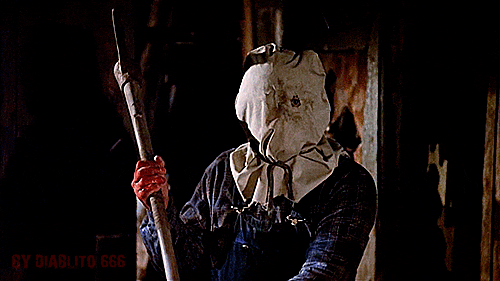 Image result for friday the 13th part 2 gif
