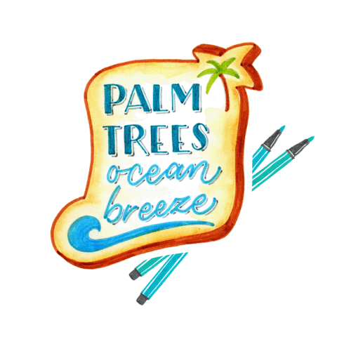 Palm Trees Summer Sticker by STABILO