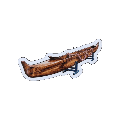 Canoe Paddling Sticker by anelaleeofficial