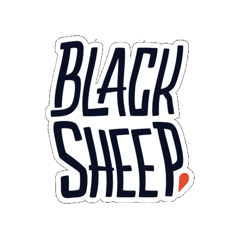 Black Sheep Sticker by Dablion agency