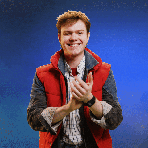 Marty Mcfly Clap GIF by Back To The Future the Musical