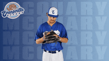 Baseball Adjust GIF by Evansville Otters