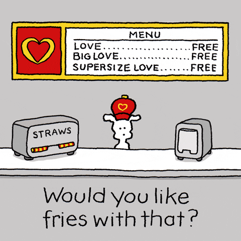 I Love You Fries GIF by Chippy the Dog