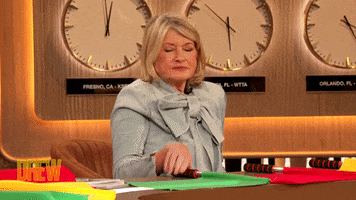 Martha Stewart Waving Flag GIF by The Drew Barrymore Show