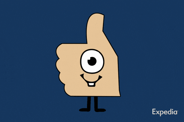 Travel Thumbs Up GIF by Expedia