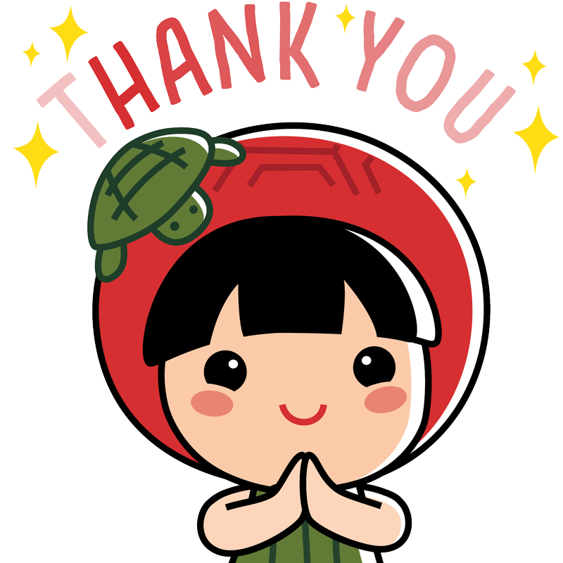 Singapore Thank You Sticker by Ang Ku Kueh Girl and Friends for iOS & Android | GIPHY
