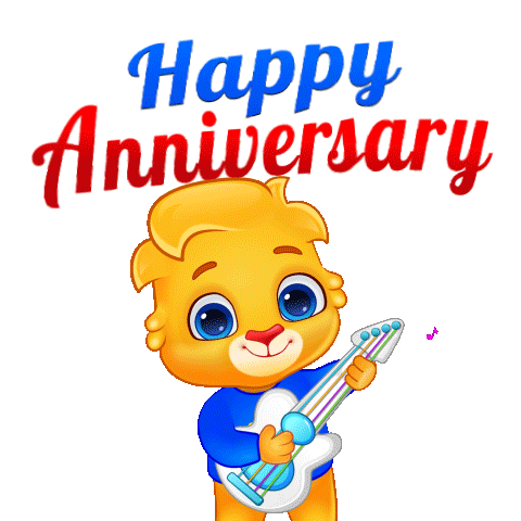 Happy Anniversary Love Sticker by Lucas and Friends by RV AppStudios