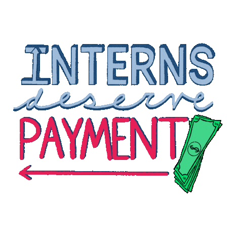 Pay Our Interns Sticker for iOS & Android | GIPHY