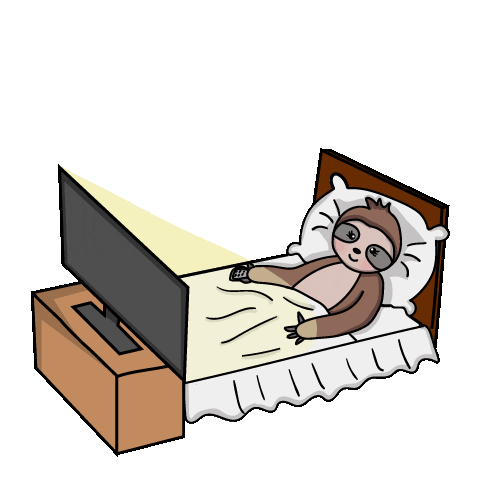 Television Sloth Sticker