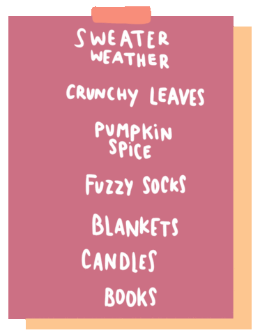 Your favorite thing about fall