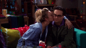 Season 2 Kiss GIF by The Big Bang Theory