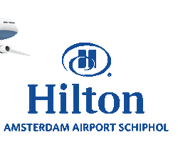 Plane Hiltonschiphol Sticker by Hilton Amsterdam Airport Schiphol