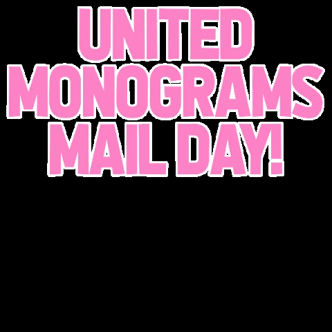 UnitedMonograms best day ever mail day yay! monograms GIF