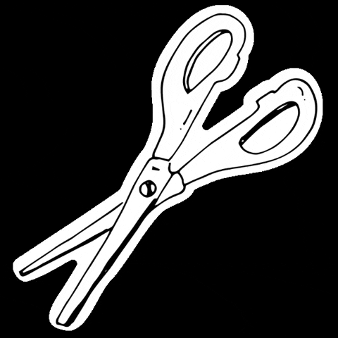 undertherowantrees artist scissors stationery crafting GIF