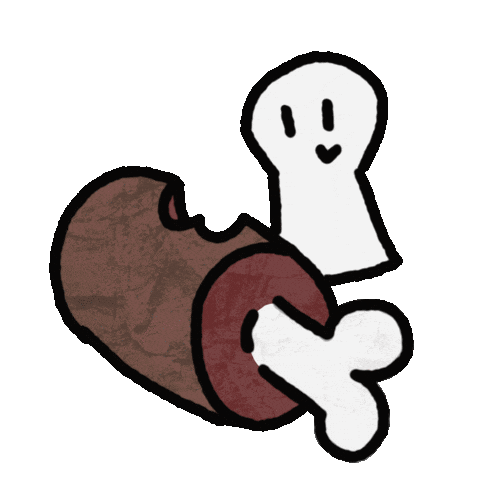 Meat Eating Sticker