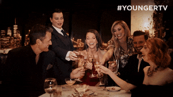 Hilary Duff Cheers GIF by YoungerTV