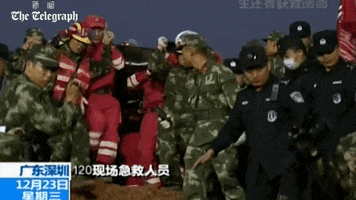 china rescue GIF by The Telegraph