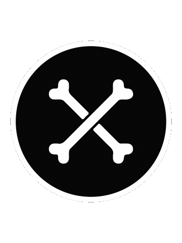 Crystal Bones Sticker