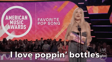 American Music Awards Poppin Bottles GIF by AMAs