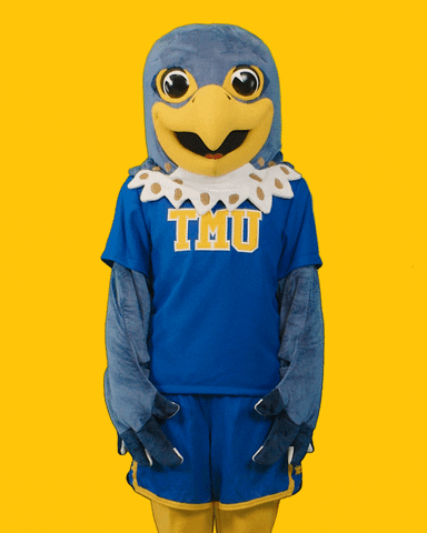 Mascot What GIF by Toronto Metropolitan University