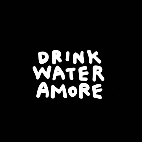 Drink Water Love GIF by A New Day Studio