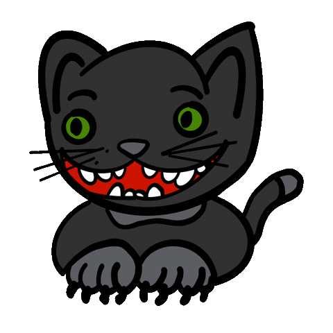 Black Cat Sticker