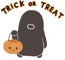 Trick Or Treat Halloween Sticker by Melissa Goh
