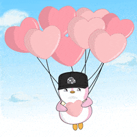 I Love You Hearts GIF by Pudgy Penguins