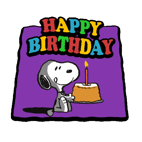 Happy Birthday Animation Sticker by Peanuts