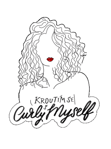 Curly Sticker by CurlyMyself