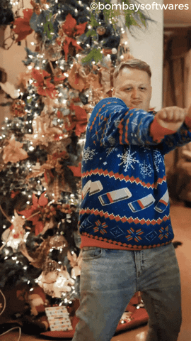 Dance Christmas GIF by Bombay Softwares