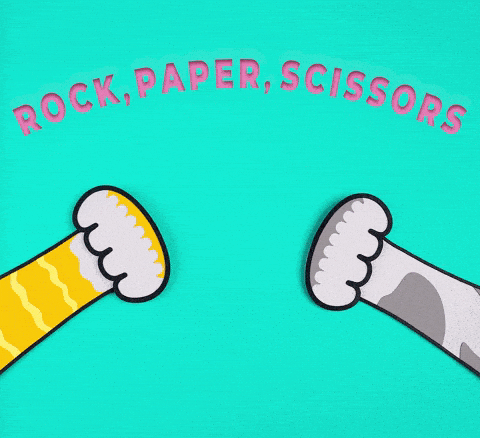 rock-paper-scissors meme gif