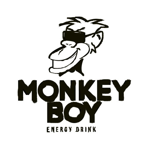 Monkey Boy Energy Drink Sticker