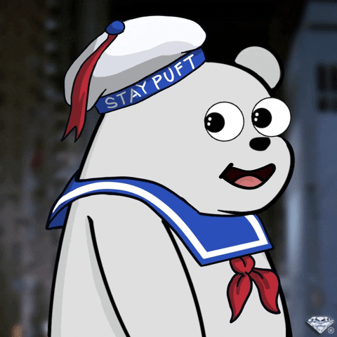Happy Stay Puft GIF by SuperRareBears
