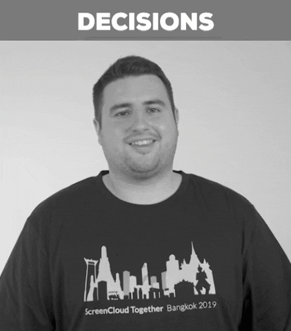 Decisions GIF by ScreenCloud