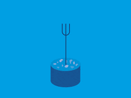 Optimopti blue sausage fork wurst GIF