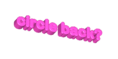 Circle Back Sticker by anthony