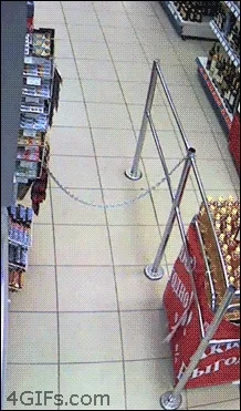 supermarket fail GIF