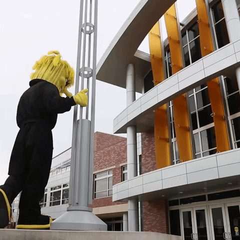 Looking Over There GIF by Wichita State University
