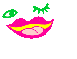 Tongue Mouth Sticker by Ugly Pickle Co.