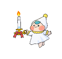 Christmas Candle Sticker
