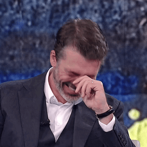 Luca Argentero Laugh GIF