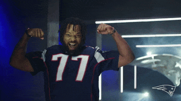 Excited Michael Bennett GIF by New England Patriots