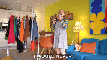 I Would Never No Way GIF by HannahWitton